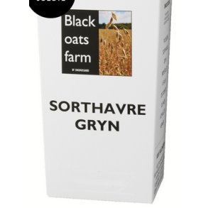 Havregryn sort, grovvalsede  - 835 g.