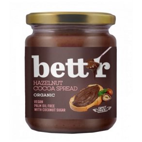 Bett'r Smørepålæg Hasselnød kakao Ø - 250 g