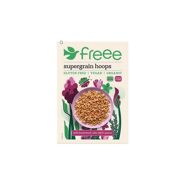 Doves Farm Freee Supergrain Hoops gl.fri  - 300 g.