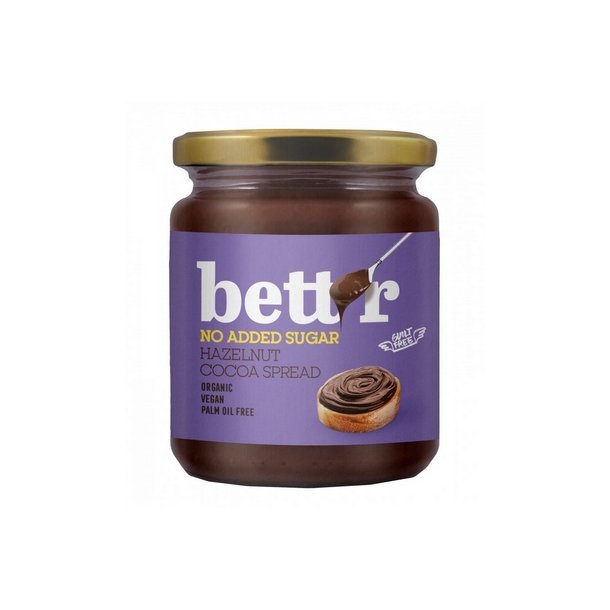 Bett'r Smreplg Hasselnd kakao no sugar  - 250 g.