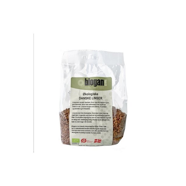 Biogan Danske linser  - 400 g.