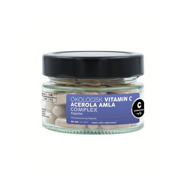 Cosmoveda Vitamin C m. acerola og amla  - 80 kap