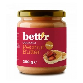 Bett'r Jordnøddesmør Crunchy Ø - 250 g.