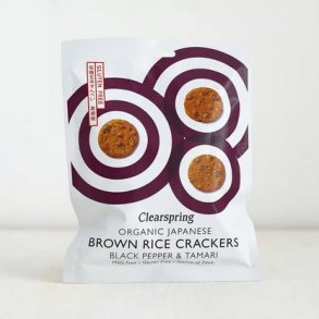 Clearspring Rice Cracker Black Pepper & Tamari � - 40 g.
