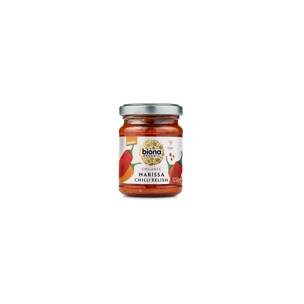 Biona Organic Harissa chili Relish, kologisk, Demeter - 125 g.