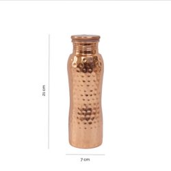 Biogan Kobber Vandflaske Hamret - 500 ml 