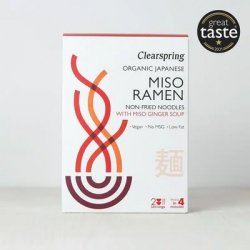 Clearspring Ramen nudler m. Miso- &amp; Ingef�rsuppe � - 1 pakke