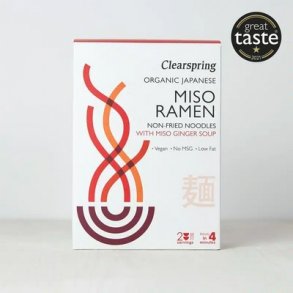 Clearspring Ramen nudler m. Miso- & Ingef�rsuppe � - 1 pakke