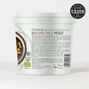 Clearspring Miso Brown Rice upasteuriseret � - 1 kg.