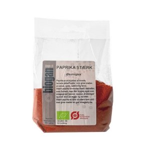 Biogan Paprika stærk Ø - 100 g.