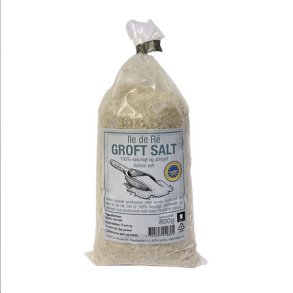 Biogan Fransk groft havsalt Ilede R ubleget - 800 g.
