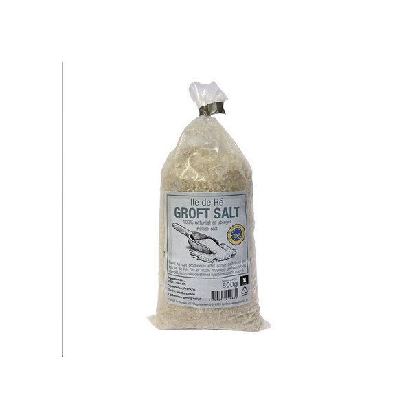 Biogan Fransk groft havsalt Ilede R ubleget - 800 g.