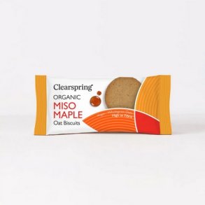 Clearspring Miso Maple Oat Biscuits � - 40 g.