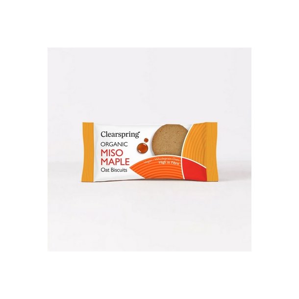 Clearspring Miso Maple Oat Biscuits � - 40 g.