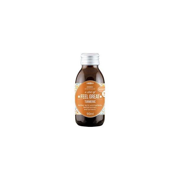 HUMAN Fermenteret gurkemejeshot  - 90 ml.