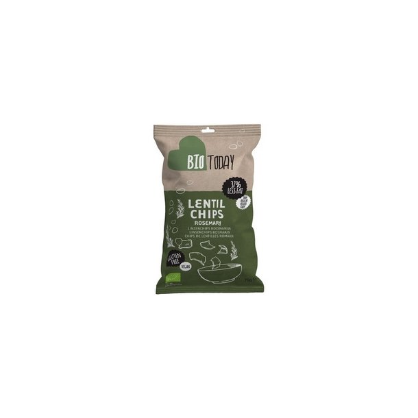 Linsechips med rosmarin � - 75 g.