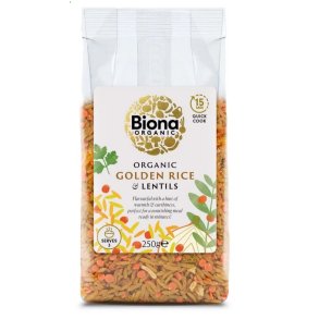Biona Ris/linse blanding m. karry � - 250 g.