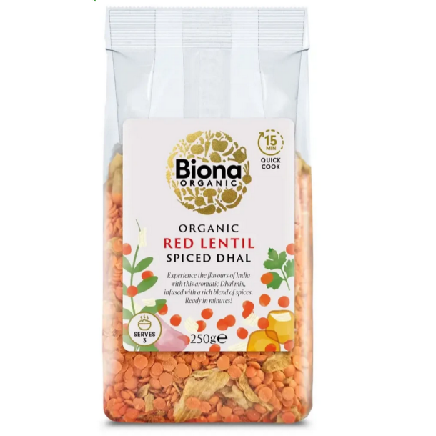 Biona R�d linse dahl (15 min) � - 250 g.