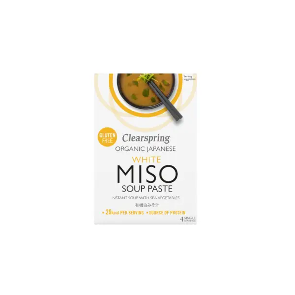 Clearspring Miso Soup Paste - Hvid (4 x 15 gr.)  - 60g