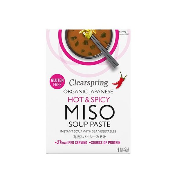Clearspring Instant Miso Soup Hearty Red - 60g