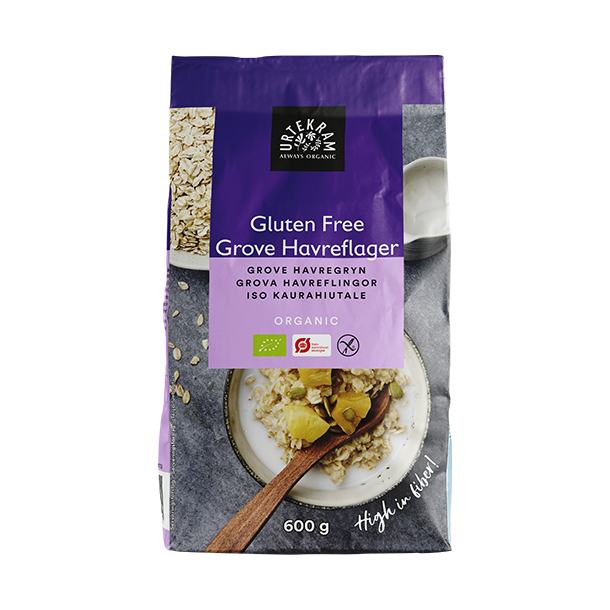Urtekram Grove Havreflager, glutenfri - 600 g