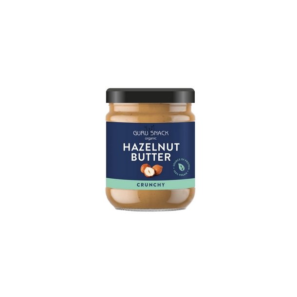 Guru Snack Organic Hasselnddesmr Crunchy  - 250 g.