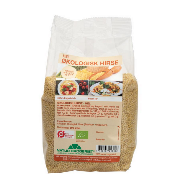 Natur-Drogeriet Hirsegryn hele, kologiske - 500 g