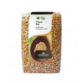 Cosmoveda Kikrter Chana Dal halveret og afskallet - kologisk - 500 g.