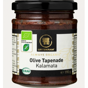 Urtekram Oliven Tapenade Kalamata kologisk - 190 g.