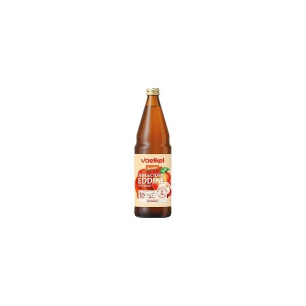 Voelkel ufiltreret blecidereddike, kologisk, Demeter - 750 ml.