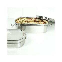 A Slice of Green Stor rummelig Madkasse i rustfrit stl 