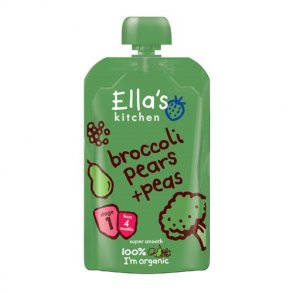Ellas Kitchen Babymos med broccoli, pære & ærter - 4 mdr. - Økologisk
