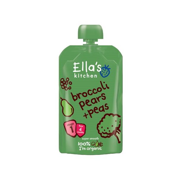 Ellas Kitchen Babymos med broccoli, pre & rter - 4 mdr. - kologisk