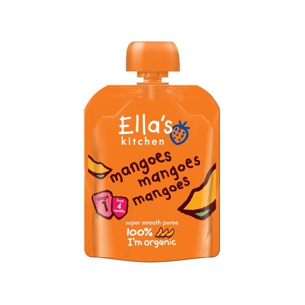 Ellas Kitchen Babymos med mango - kologisk - 4 mdr.