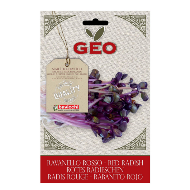 Biogan GEO Radisefr rd til spiring - kologisk - 15 g