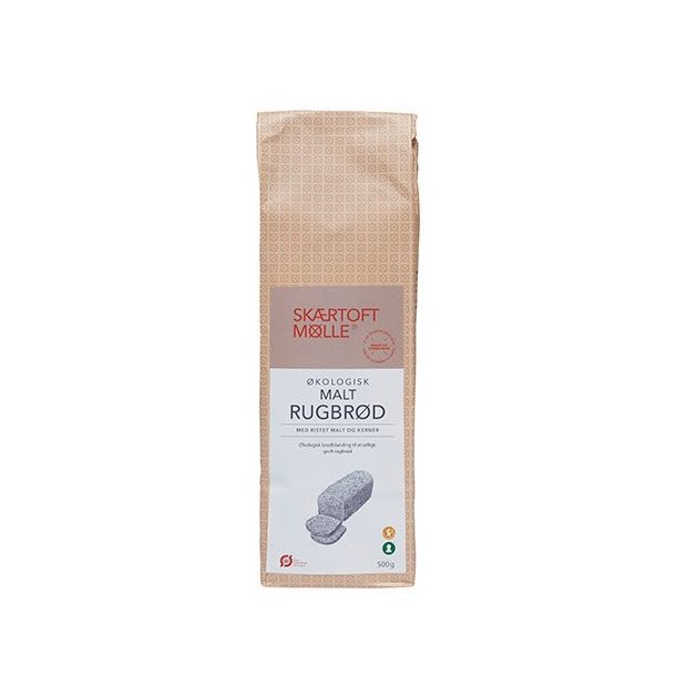 Sk�rtoft M�lle Br�dblanding, Malt rugbr�d - �kologisk - 500 gr.