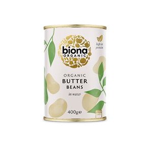 Biona Organic Butter Beans, kologisk - 400 g.