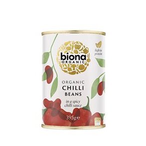Biona Organic Chilli Beans røde kidneybønner i chili, Økologisk - 395 g.