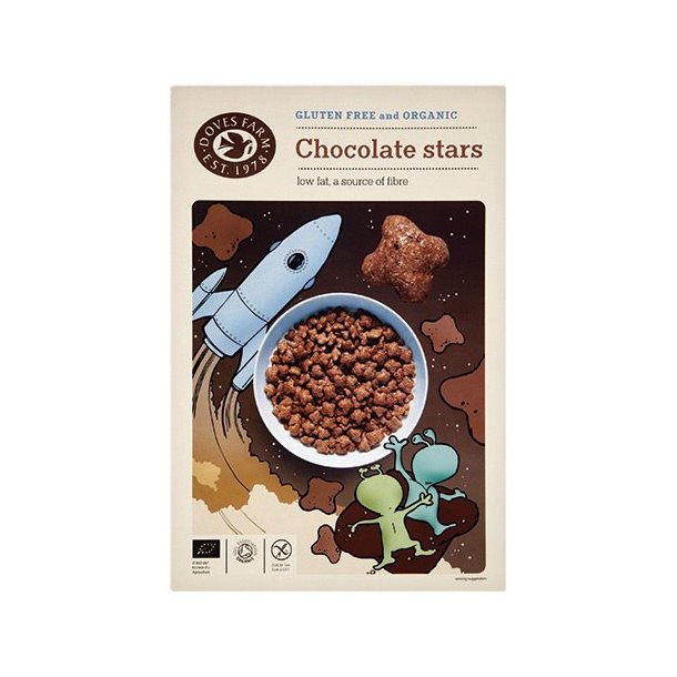 Doves Farm - Chokolade Stjerner - kologisk