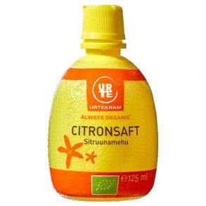 Urtekram Citronsaft - kologisk - 125 ml.