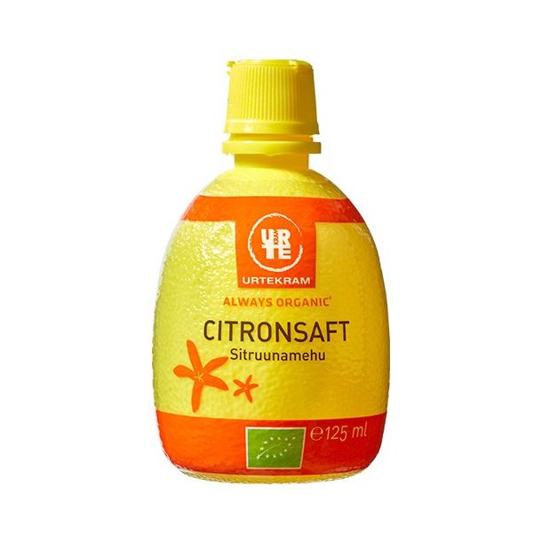 Urtekram Citronsaft - kologisk - 125 ml.