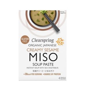 Clearspring Instant Miso Soup cremet sesam  - 60g