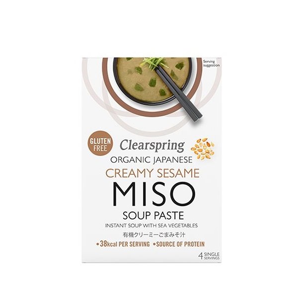 Clearspring Instant Miso Soup cremet sesam  - 60g