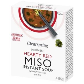 Clearspring Instant Miso Soup Hearty Red - 40g