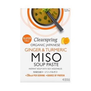 Clearspring Instant Miso Soup Ingefr & Gurkemeje  - 60g