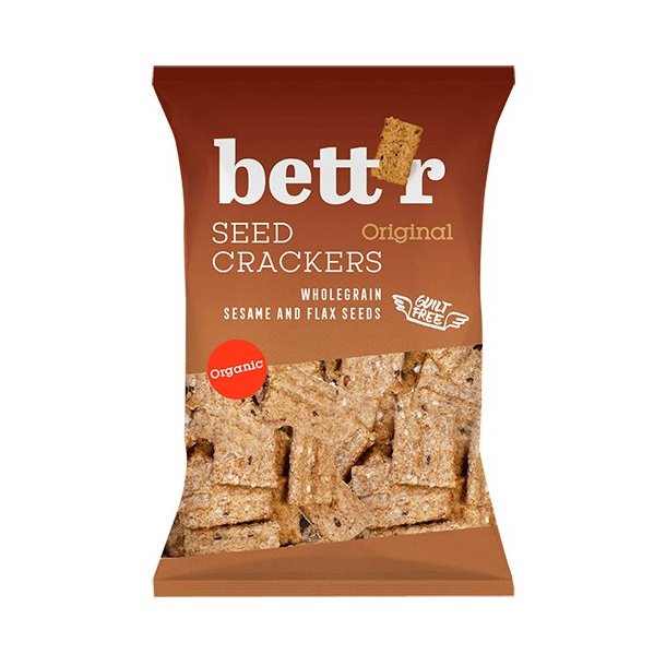 Bett'r Fuldkorns Crackers - kologisk - 150g