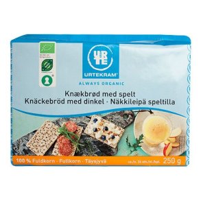 Urtekram Fuldkornsknkbrd m. spelt - kologisk - 250 gr.