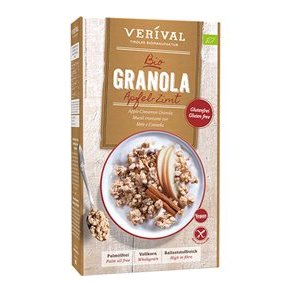 Unik Food Granola med Æble og Kanel, Økologisk - 325 g.