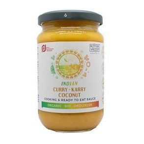 Rmer Indian Coconut Curry Sauce, kologisk og Vegansk - 350 g. 