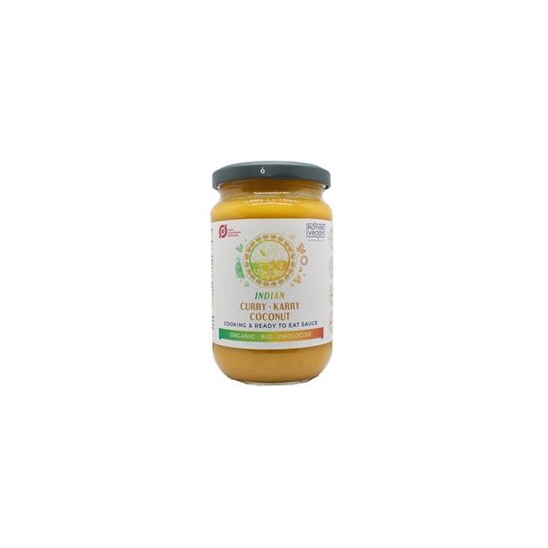 Rmer Indian Coconut Curry Sauce, kologisk og Vegansk - 350 g. 
